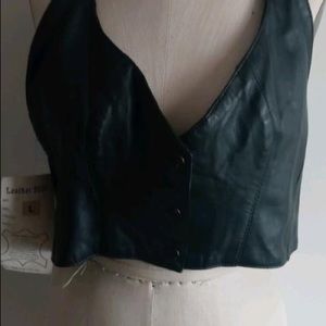 Leather vest